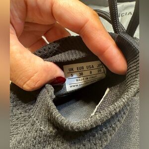 Balenciaga women's speed lace-up sneakers in black